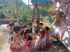 Trường mầm non xã Na Ư tổ chức hoạt động ngoài trời cho trẻ mầm non.